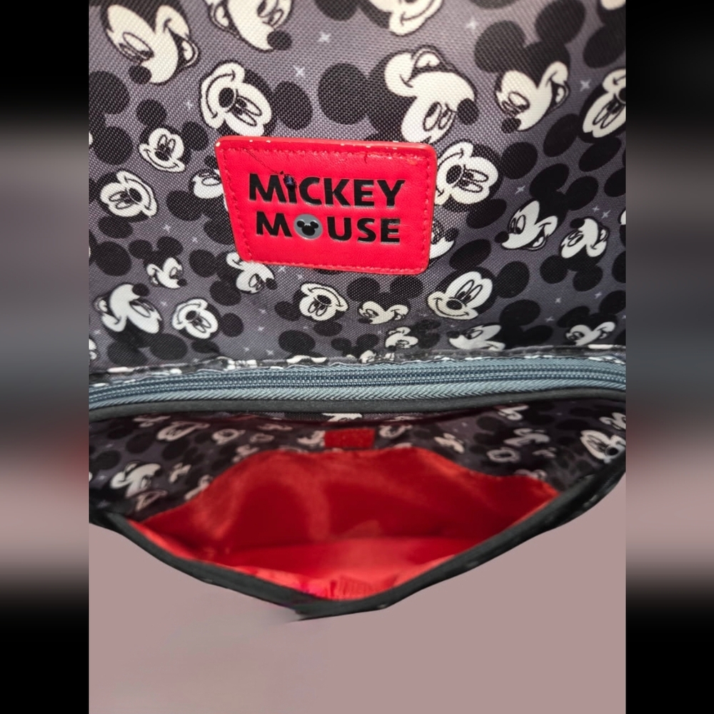 Mickey Mouse⭐️ Kids Backpack - Black, White & Red (2 For 1, Xtra Mickey Bag) GUC - Picture 8 of 10
